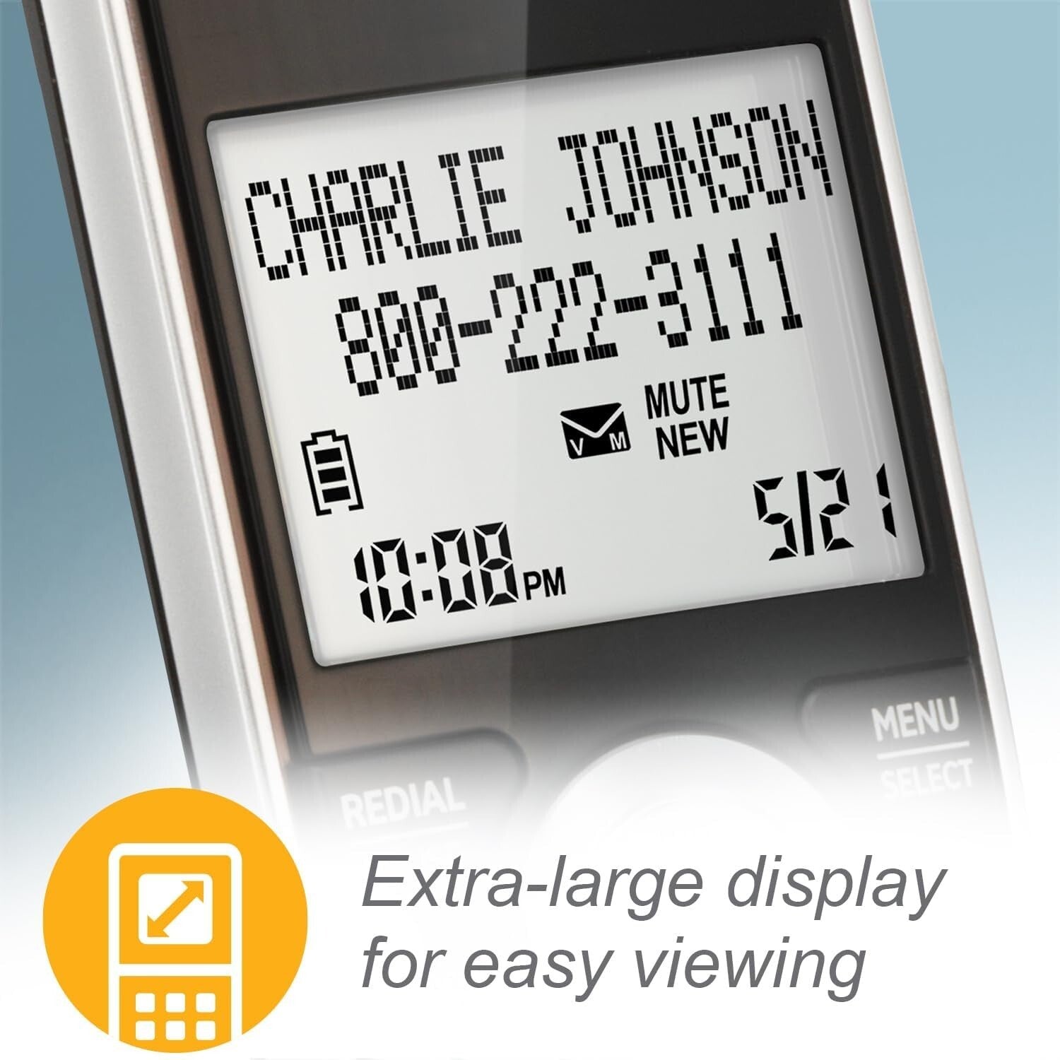 Dect 6.0 Expandable Phone Set with Digital Answering Machine & Intercom Feature