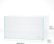 Load image into Gallery viewer, Quality 55 Gallon Aquarium Tank with Rimless Design - Black Nano Foam Included