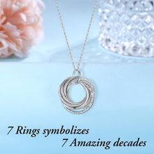 Load image into Gallery viewer, Sterling Silver 70th Birthday Necklace - Perfect Gift with Elegant Packaging