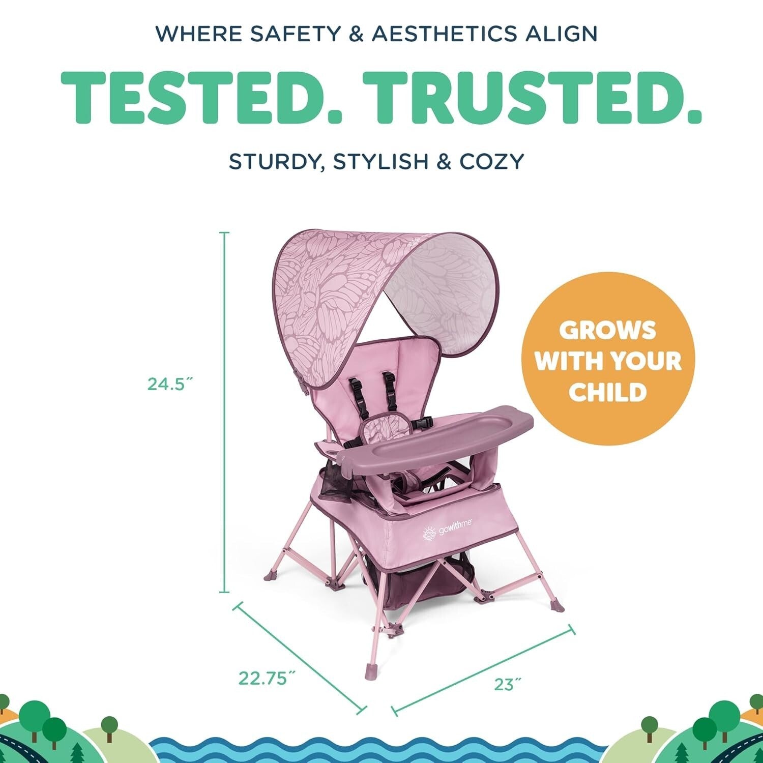 Canyon Rose Toddler Chair: A Stylish, Portable Solution for Active Families