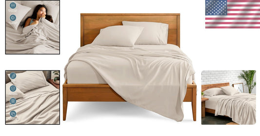 All-Season Luxury King Sheet Set - Lightweight Microfiber with Deep Pockets