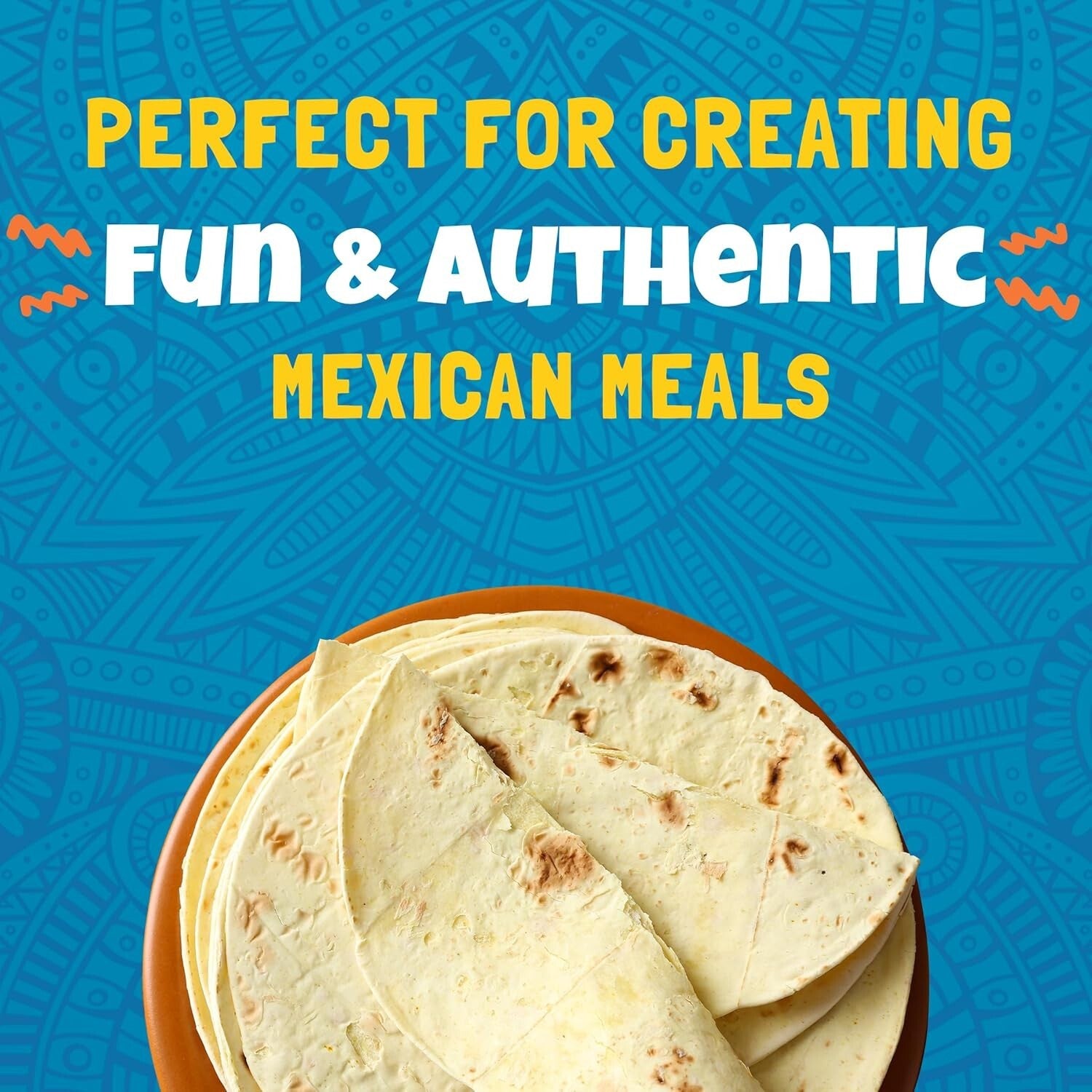 Convenient Taco Dinner Kit: 10 Soft Flour Tortillas & Taco Sauce, 12 Packs