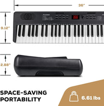 Load image into Gallery viewer, Portable 61-Key Melody MK4 Digital Piano with Built-in Speakers &amp; Music Stand