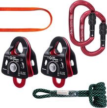 Load image into Gallery viewer, Versatile 5:1 Mechanical Advantage Pulley Kit - Perfect for Rescue and Hauling