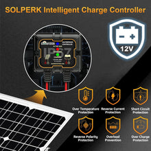 Load image into Gallery viewer, Portable 20W Solar Charger - Waterproof 12V Battery Maintainer for Every Vehicle