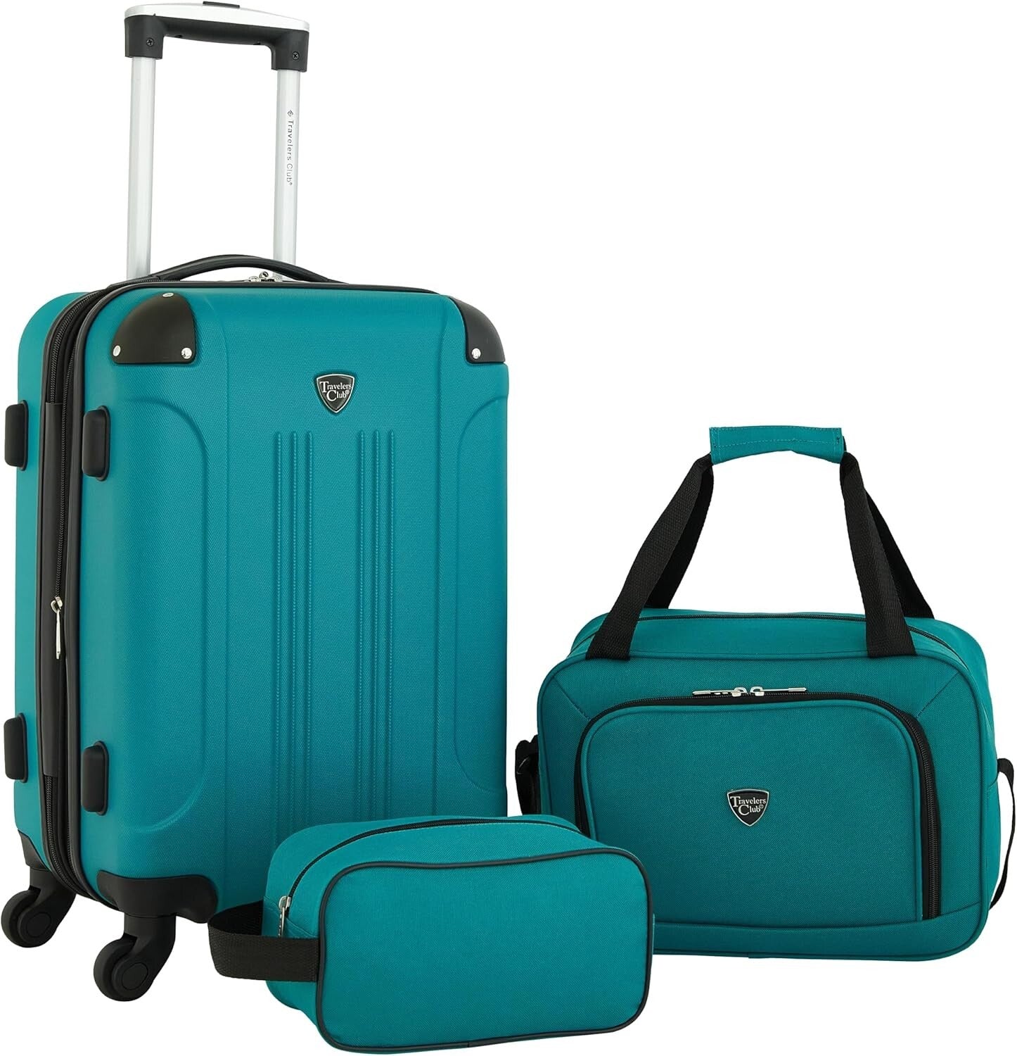 Chicago Teal 3-Piece Expandable Luggage Set - Stylish Travel for Every Adventure