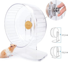 Load image into Gallery viewer, Extra Large Quiet Hamster Exercise Wheel with Adjustable Stand for Small Pets