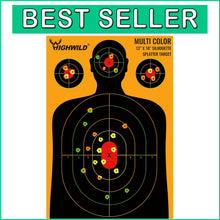 Load image into Gallery viewer, Heavy-Duty Splatter Targets - 50 Pack, 12x18 Inch for Target Shooting Excellence