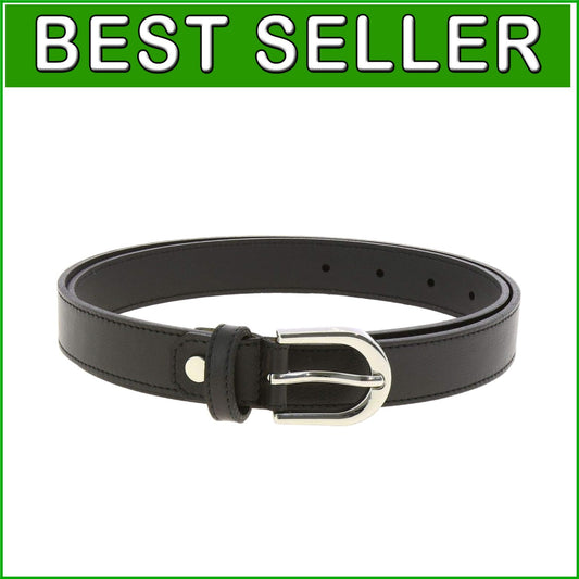 Versatile Genuine Leather Women's Belt – Polished Brass Buckle, Made in France