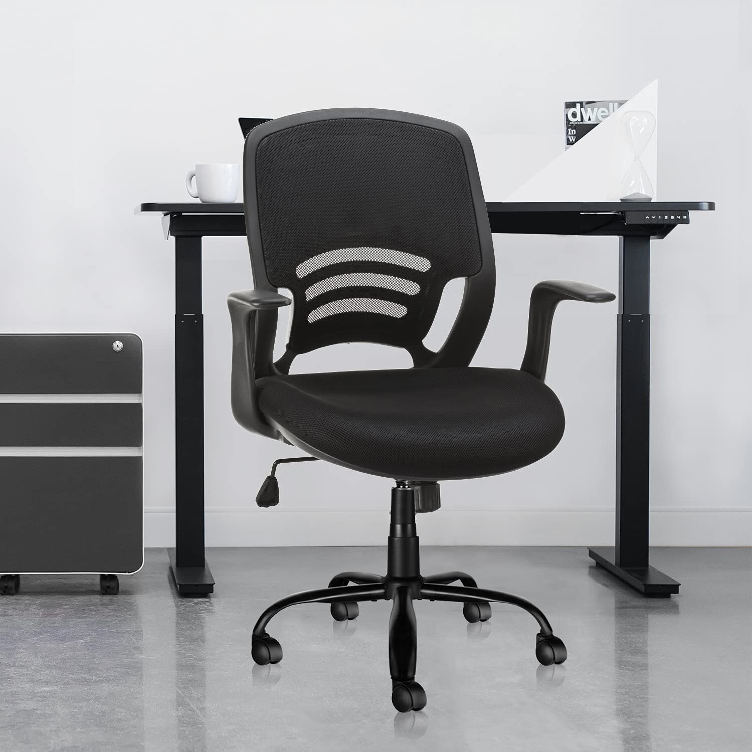 Durable 70 cm Office Chair Base Replacement - Secure and Stylish in Matte Black