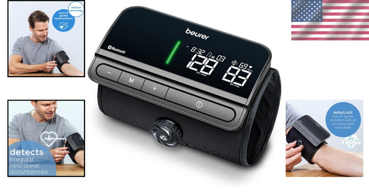 Automatic Blood Pressure Monitor with Bluetooth & Tubeless Arm Cuff - EasyLock