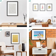 Load image into Gallery viewer, Thoughtful Gift Set - 12x16 Picture Frames in Polished Black Finish, Set of 6