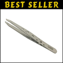 Load image into Gallery viewer, 3.75" Rubis Stainless Steel Tweezer - Perfectly Aligned for Flawless Grooming