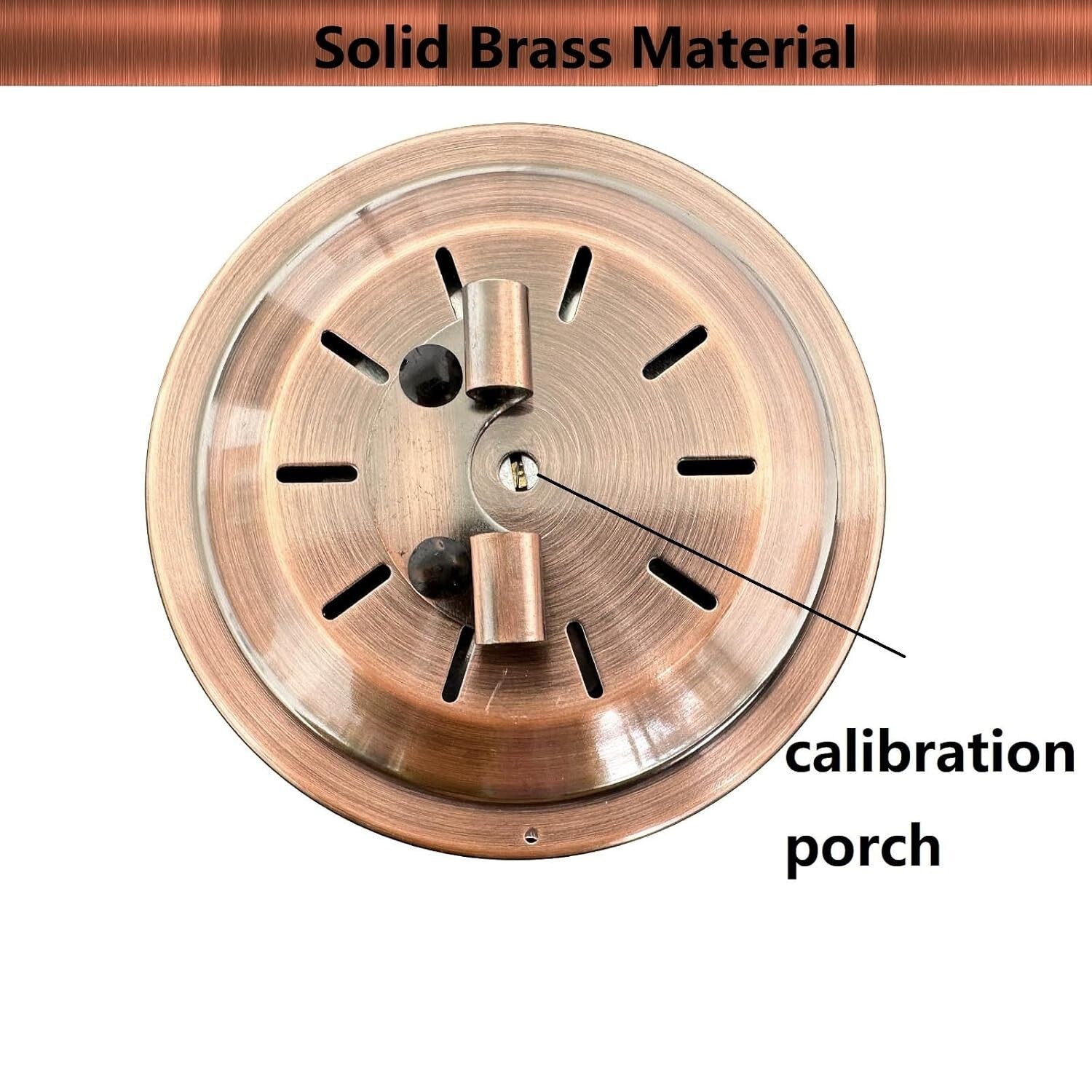 Elegant 4-Inch Indoor/Outdoor Thermometer with Hygrometer – Durable Brass Design