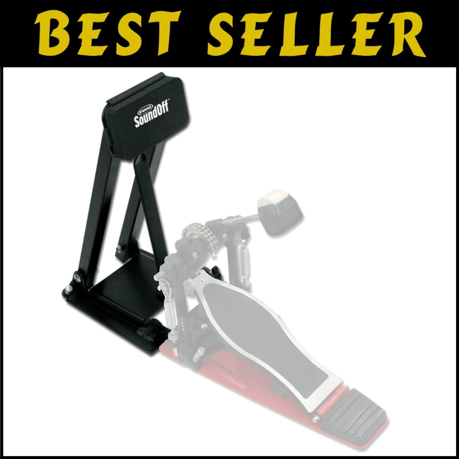 Durable RealFeel Practice Pad for Bass Pedals - Acoustic Substitute for Drummers