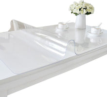 Load image into Gallery viewer, Durable Rectangular Table Cover Protector - 1.5mm Clear PVC Table Mat 40 x 60''