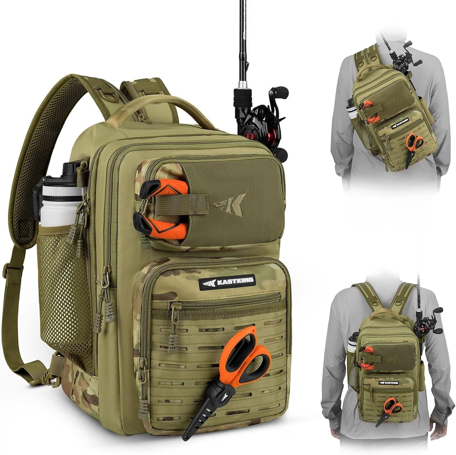 Adventure-Ready Tactical Fishing Sling Pack - Comfortable for Hikers & Anglers