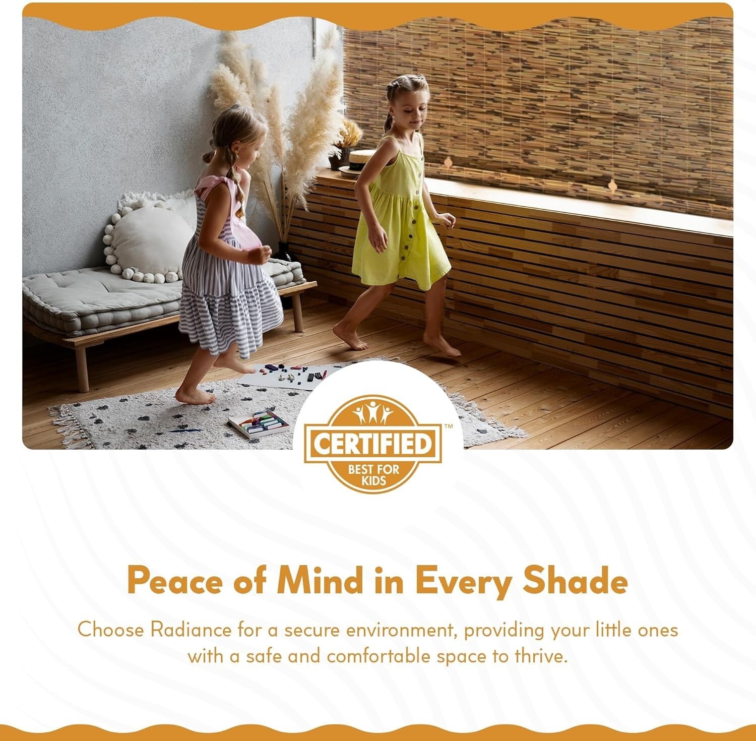 60" W x 72" L Cordless Bamboo Shades - Stylish Semi-Sheer Coverage for Patios