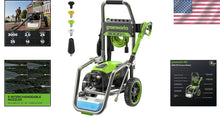 Load image into Gallery viewer, Compact Electric Pressure Washer - 3000 PSI with Versatile Nozzles &amp; Wheels