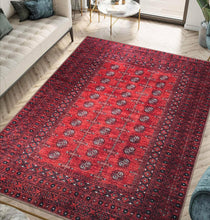 Load image into Gallery viewer, 5' x 7' Geometric Area Rug - Easy Care, Non-Slip, Ideal for Busy Living Spaces