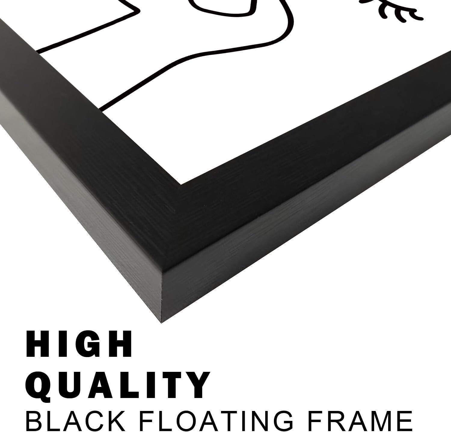 Funny Guest Toilet Wall Sign - Modern Black and White Art for Bathrooms