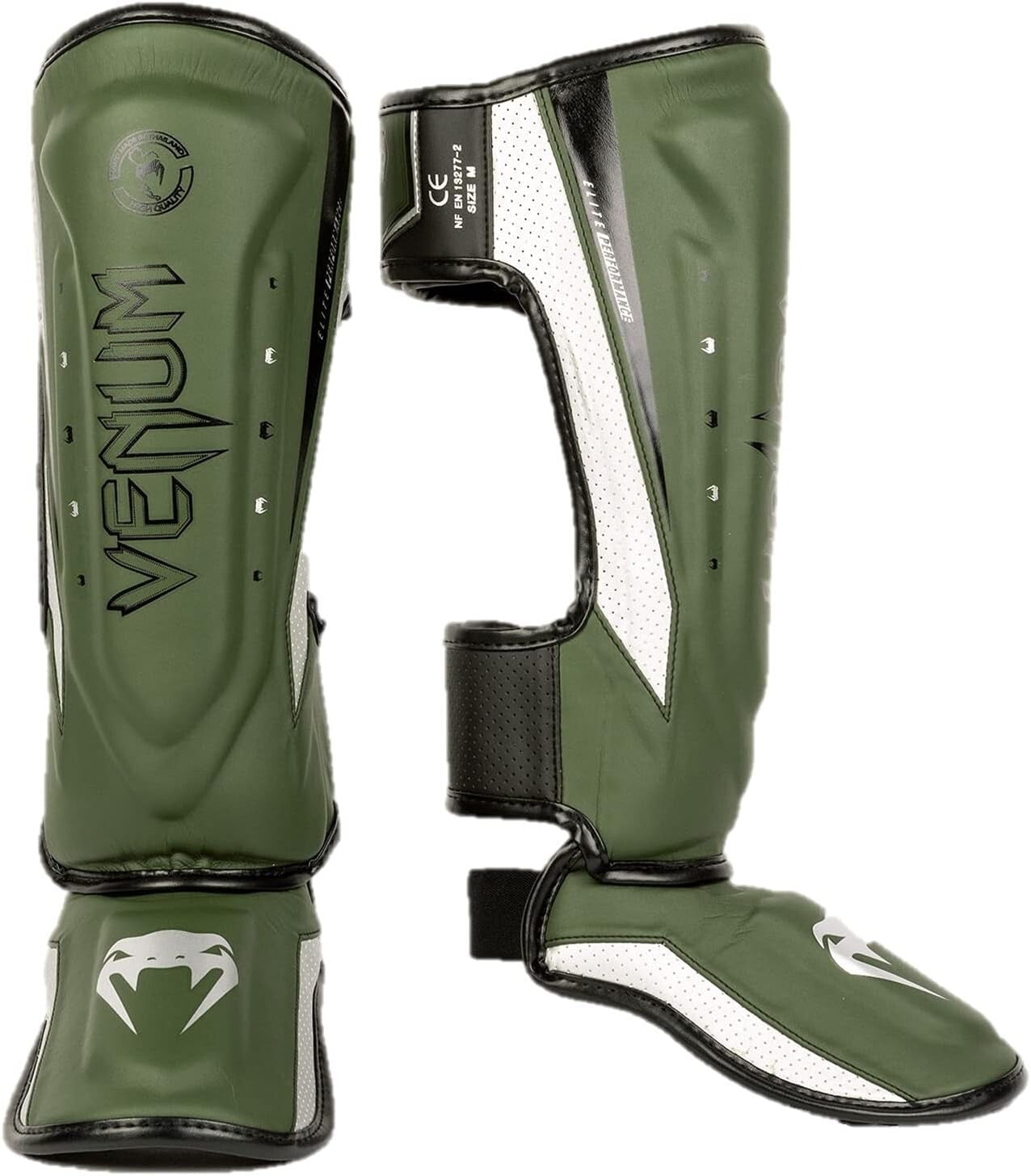 Elite Evo Muay Thai Shin Guards - Premium Leather with Superior Shock Absorption