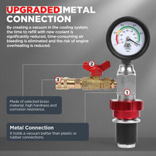 Load image into Gallery viewer, Comprehensive Vehicle Coolant Refill Tool Set – Hose, Adapters &amp; Gauge Included