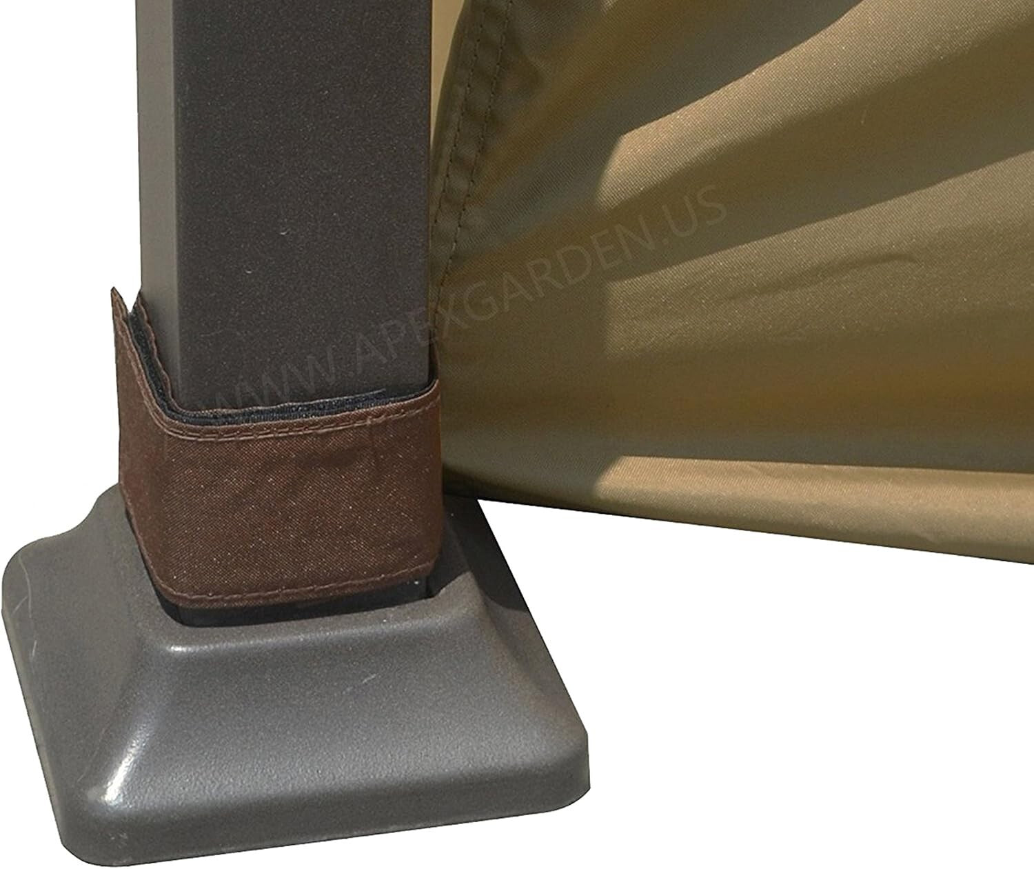 Beige 4-Sided Privacy Curtain Set for 10ft x 12ft Gazebo - Easy Installation