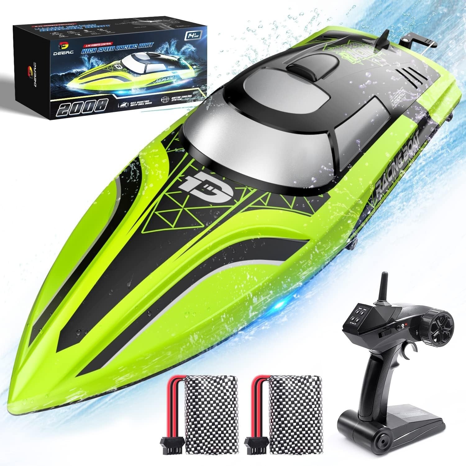 2.4GHz Racing RC Boat - Self-Righting & Auto-Pilot Mode for Ultimate Fun