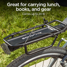 Load image into Gallery viewer, Lightweight Aluminum Rear Bike Rack, Holds Up to 26 lbs for Easy Cargo Transport