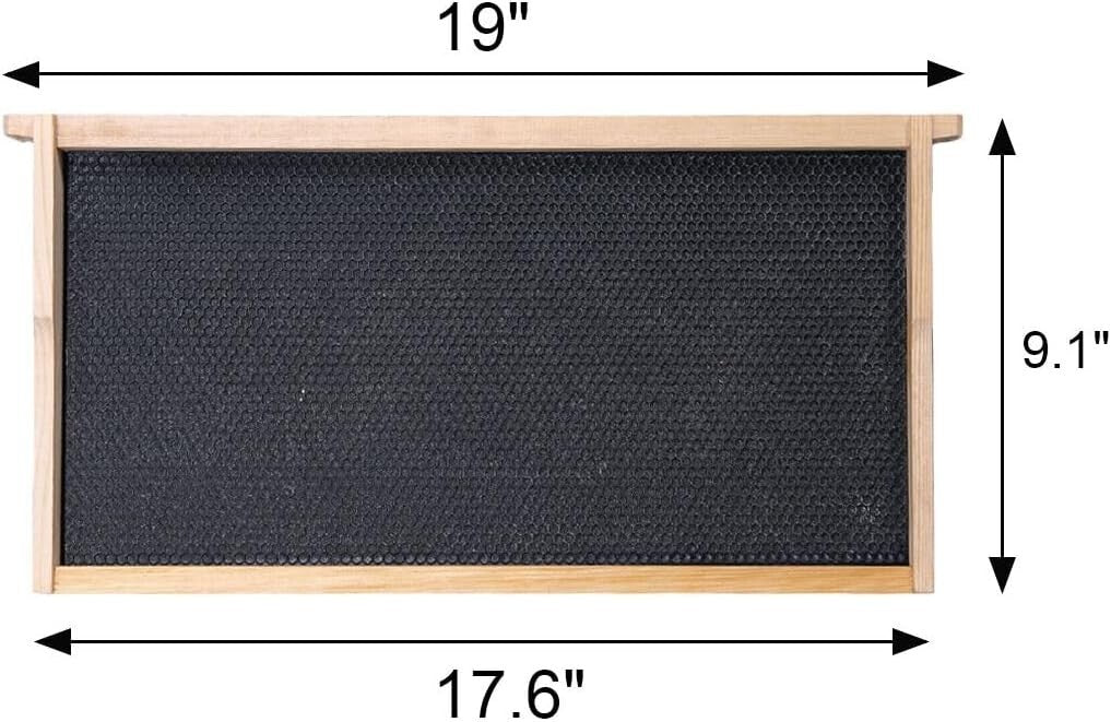 Langstroth Compatible 10-Pack Deep Hive Frames – Easy to Assemble & Inspect Eggs