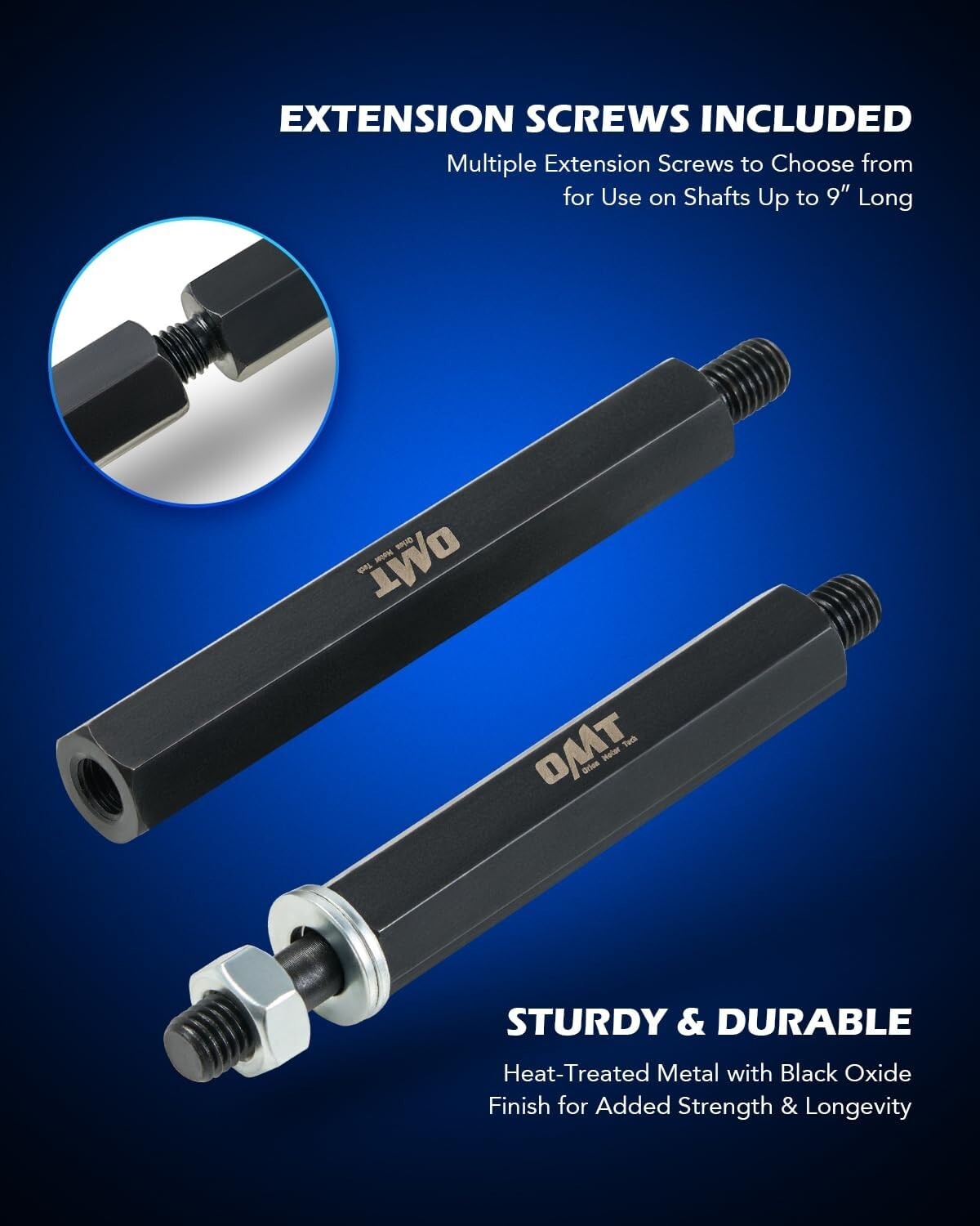 Durable Heavy Duty Bearing Puller Set with Secure Knife-like Taper Design