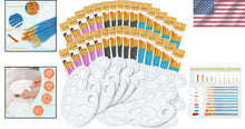Load image into Gallery viewer, Deluxe 330-Pcs Paint Brushes and Palettes Set for Beginners to Advanced Artists