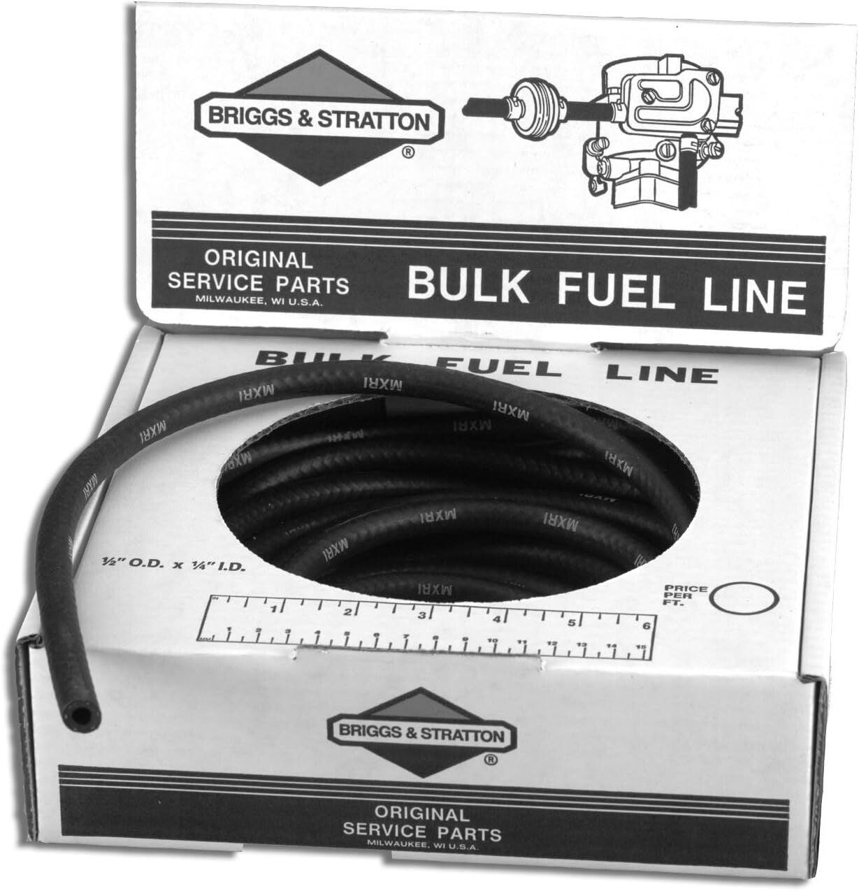 Versatile 25-Foot Fuel Line Hose - 0.44" Diameter for Home and Auto Projects
