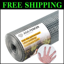 Load image into Gallery viewer, 48in x 100ft Galvanized Hardware Cloth - Durable 1/2 inch Chicken Wire Fencing