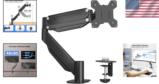 Ergonomic Ultrawide Monitor Arm with Full Motion - Fits 17 to 49 Inch Screens