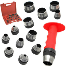 Load image into Gallery viewer, 14-Piece Hollow Hole Punch Set – Precision Tool for Leather &amp; Plastic Projects