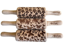 Load image into Gallery viewer, SUMMER 3 Kid Rolling Pin Set - Engraved Mini Baking Tools for Creativity