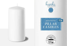 Load image into Gallery viewer, Versatile 24-Pack White Pillar Candles - 2" x 4" for Ambiance &amp; Centerpieces