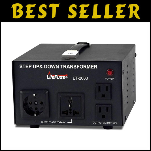 2000W Voltage Converter Transformer - Step Up/Down AC 110V to 220V, CE Certified