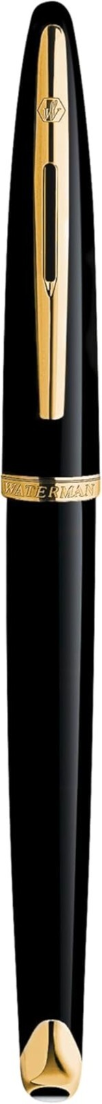 Elegant Carène Black Sea Fountain Pen with 23k Gold Clip - Gift Ready Box