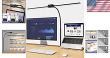 Load image into Gallery viewer, 24W LED Desk Lamp with Flexible Clamp - Illuminate Your Home Office Elegantly