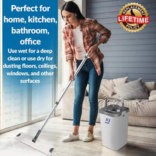 Load image into Gallery viewer, Eco-Friendly Reusable Microfiber Mop Set with 360° Rotation for Deep Cleaning
