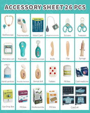 Load image into Gallery viewer, Kids Doctor Cart Toy - Including Authentic Tools &amp; Lights for Role Play Fun