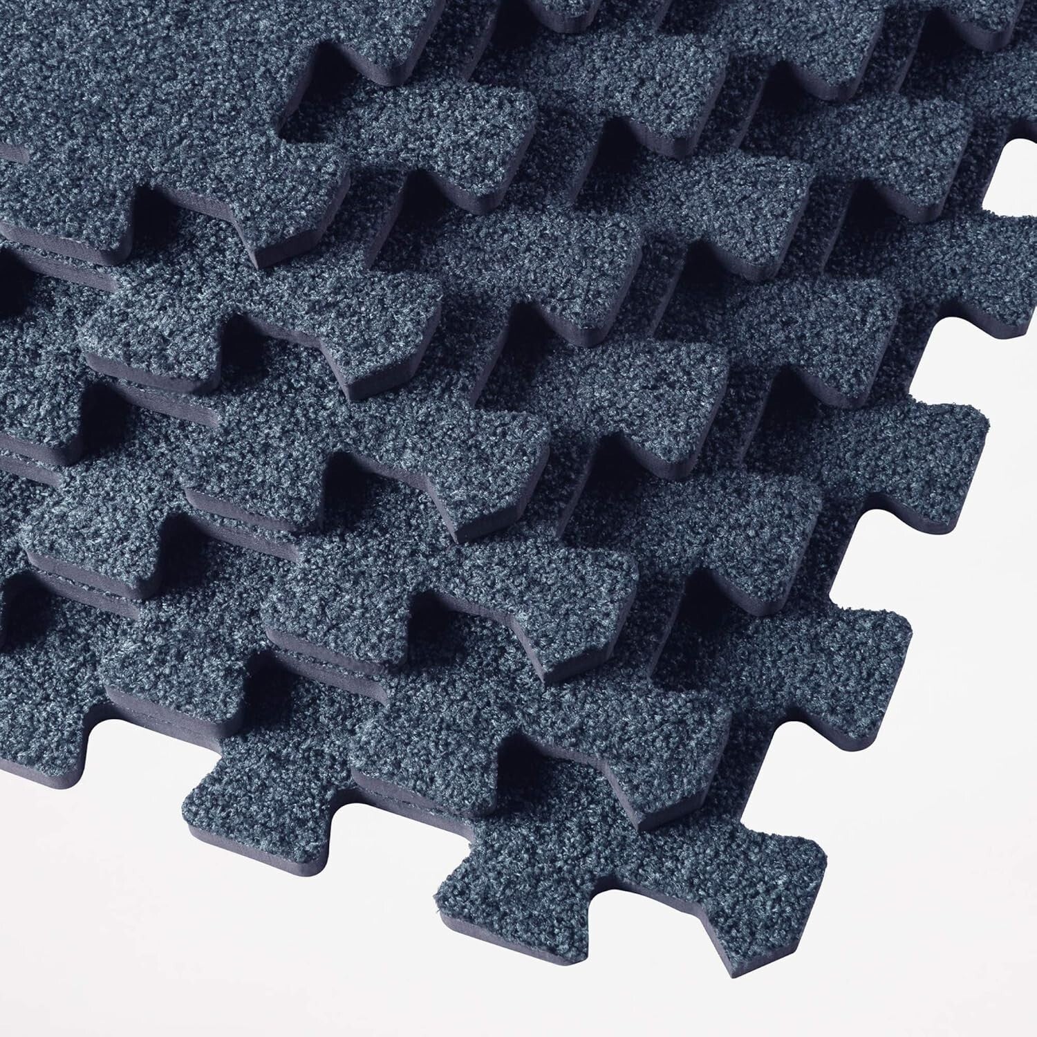 Durable Interlocking Foam Carpet Tiles - 25 Padded Squares for Comfort & Safety