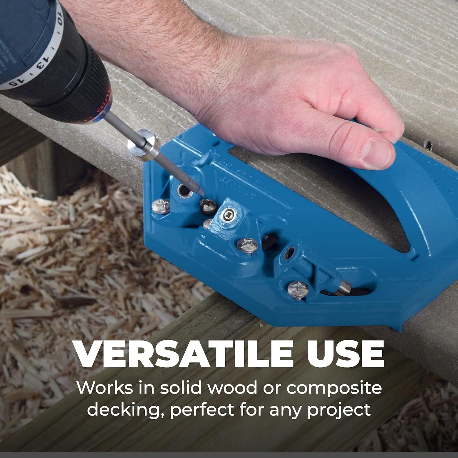 Accurate Deck Jig Tool Set with Drill Bits & Spacer Rings for Outdoor Projects