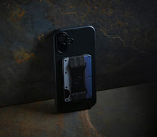 Load image into Gallery viewer, Slim Ridge Wallet with MagSafe - RFID Protection &amp; Cash Strap - Burnt Titanium