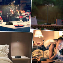 Load image into Gallery viewer, 2-Pack Cordless Rechargeable LED Table Lamp with Adjustable Brightness - Black