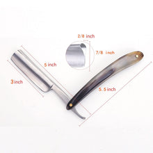 Load image into Gallery viewer, Pre-Sharpened Straight Razor with Real Horn Handle - Ultimate Shaving Experience