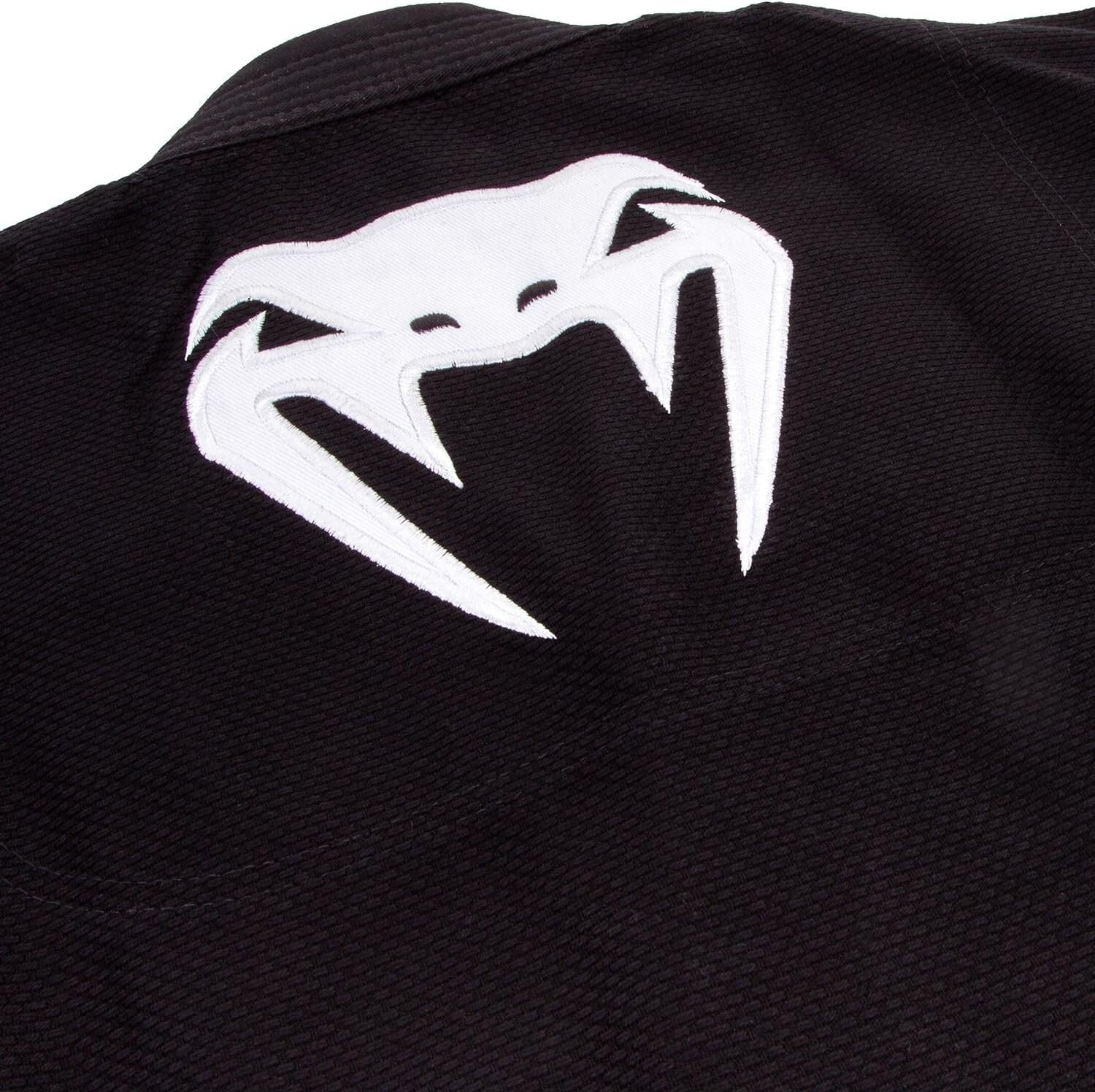 Durable 350 gsm Venum Contender 2.0 BJJ Gi - Black Cotton for Adults